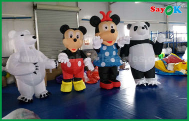 Kundengebundener aufblasbarer Zeichentrickfilm-Figur-Panda/Maus formten für Vergnügungspark