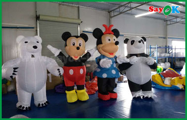 Kundengebundener aufblasbarer Zeichentrickfilm-Figur-Panda/Maus formten für Vergnügungspark