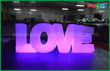 Romantische aufblasbare Beleuchtungs-Dekoration, aufblasbarer Liebesbrief mit LED-Licht