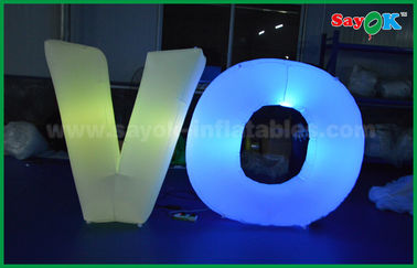 Aufblasbare Beleuchtungs-Nylondekoration Lingting, aufblasbare Buchstaben mit Gebläse und Fernprüfer