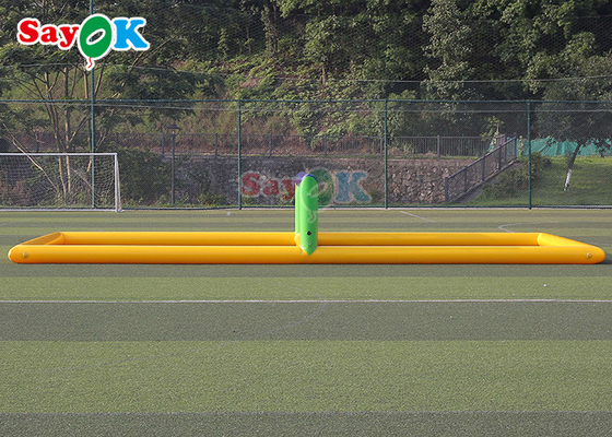 Luftdichtes aufblasbares Volleyball-Feldbecken 0,9 mm PVC Wasservolleyballplatz Blow Up Wasserspielzeug für Sport Wasserspiele