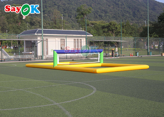 Luftdichtes aufblasbares Volleyball-Feldbecken 0,9 mm PVC Wasservolleyballplatz Blow Up Wasserspielzeug für Sport Wasserspiele