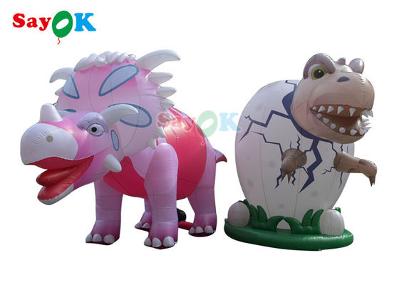 Aufblasbare Werbecharaktere 4m Aufblasbare Riesendinosaurier zur Festdekoration Windbeständigkeit