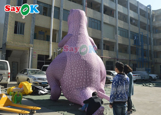 Aufblasbare Weihnachtsdinosaurier Große Größe 5m Aufblasbare Tyrannosaurus Rex Dinosaurier Volldruck