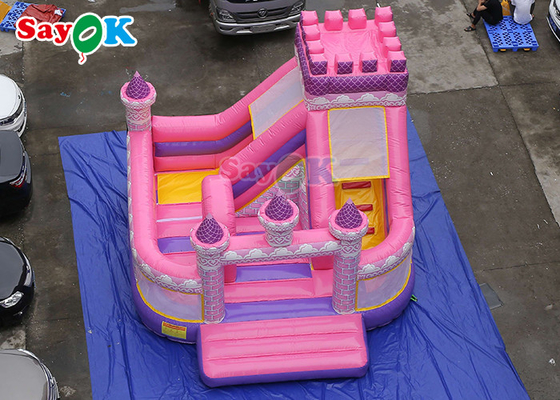 Rosa Mädchen Prinzessin-Inflatable Castle Slide, die aufblasbares Schlag-Haus für Vergnügungspark spielen