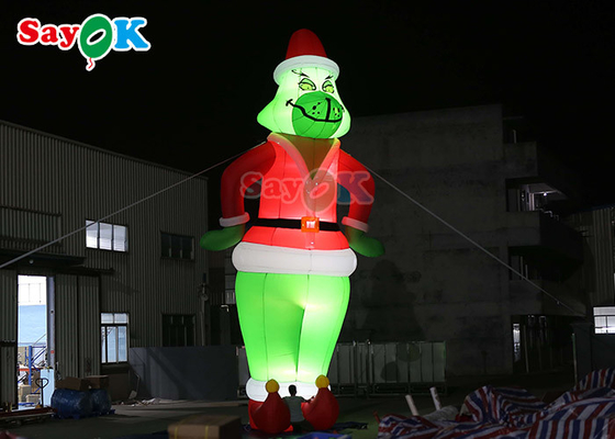Kundenspezifischer aufblasbarer Ballon Santa Christmas For Decoration Zeichentrickfilm-Figuren Inflable Grinch