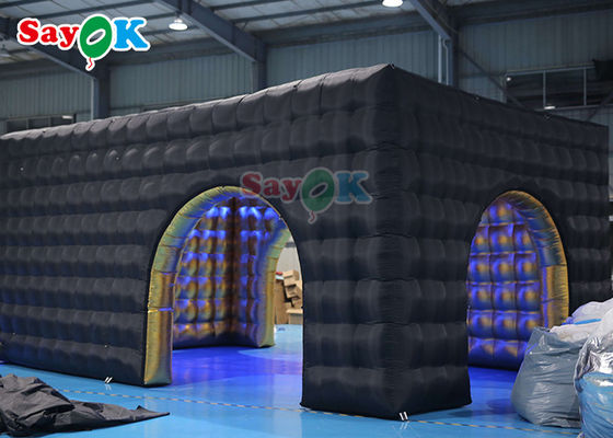 Werbung Nachtclub aufblasbares Würfelzelt starkes Oxford Stoff Material aufblasbares Luftzelt