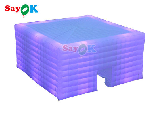 Automatisches aufblasbares Rasentent 10x10x5m aufblasbares Led-Party-Zelt aufblasbares Luftzelt