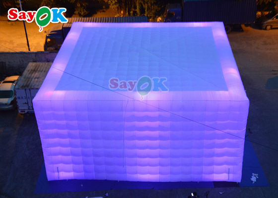Automatisches aufblasbares Rasentent 10x10x5m aufblasbares Led-Party-Zelt aufblasbares Luftzelt