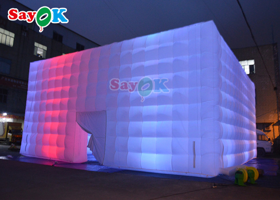 Automatisches aufblasbares Rasenzelt aus PVC, 10 x 10 x 5 m, aufblasbares LED-Partyzelt
