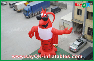 Aufblasen Zeichentrickfiguren Werbung Rot aufblasbares Tier Riesenhummer aufblasbares Modell 2 Jahre Garantie