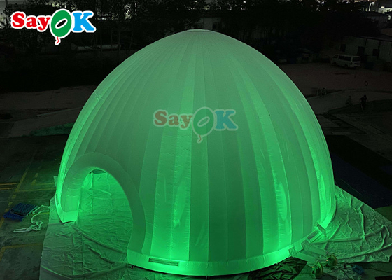 Würfelplanen-aufblasbares Luftzelt-Ereignis-aufblasbares Kuppel-Festzelt-Iglu mit LED