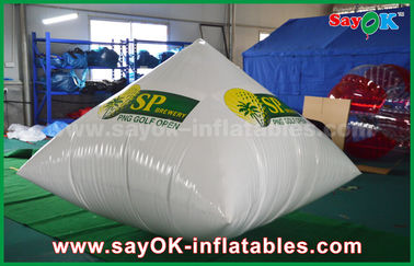 Weiß 0.6mm Pyramiden-Logo-Drucken PVCs aufblasbares, das Inflatables annonciert