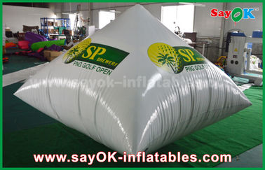 Weiß 0.6mm Pyramiden-Logo-Drucken PVCs aufblasbares, das Inflatables annonciert
