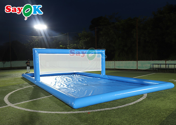 Wasserpark Spiele Großer Pool aufblasbares Volleyballfeld aufblasbares Wassertennisplatz Für Sportspiele