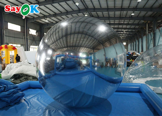 Gold Spiegelkugel kundenspezifisch großes Pvc Silber aufblasbare Spiegelkugel Riese dekorative Spiegelkugel