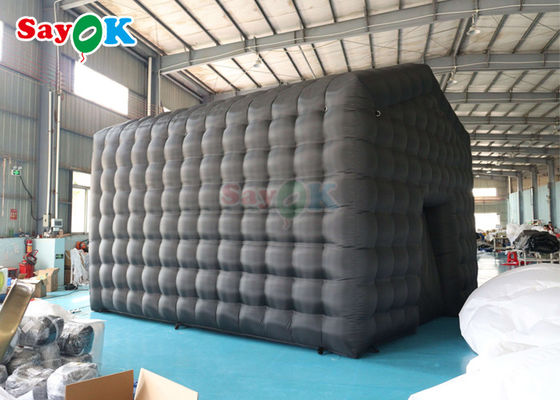 Schwarze LED-Musikbar Mobil Nachtclub Zelt kommerzieller aufblasbarer Nachtclub mit Disco Licht aufblasbarer Nachtclub für Ren