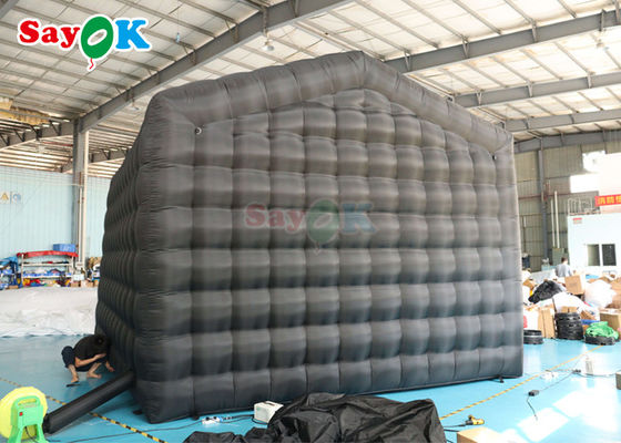 Schwarze LED-Musikbar Mobil Nachtclub Zelt kommerzieller aufblasbarer Nachtclub mit Disco Licht aufblasbarer Nachtclub für Ren