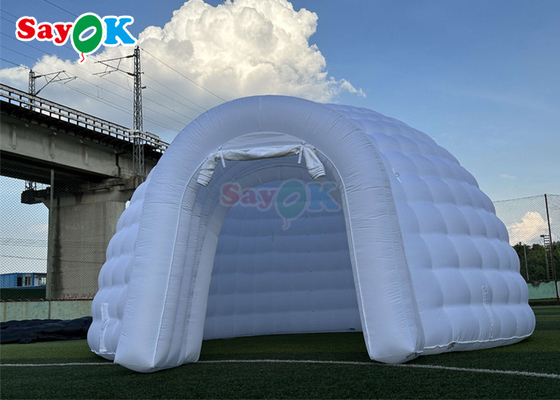 Aufblasbares Luftzelt mit individueller Beleuchtung, aufblasbares Iglu-Kuppelzelt für den Außenbereich