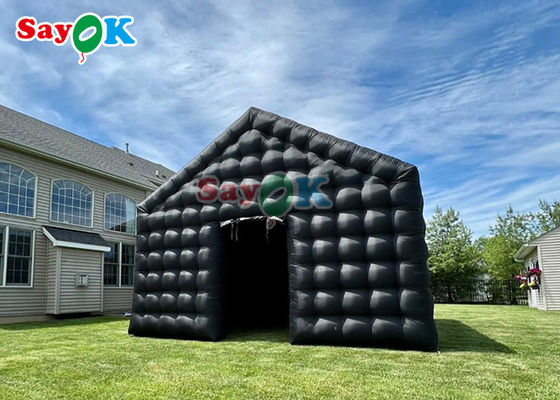 Schwarze Disco Aufblaslicht Mobil Nachtclub Zelt Portable Party Led Beleuchtung Für Aufblasbare Nachtclub Vermietung