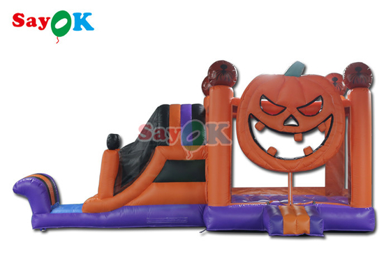 Pumpkin Halloween aufblasbare Sprungburg mit Schiebe aufblasbare Combos für die Party