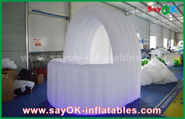 Stoff-Kneipen-Bar-Zelt des Bar-aufblasbares Zelt-Weiß-3m DIA Inflatable Air Tent Oxford mit LED-Licht