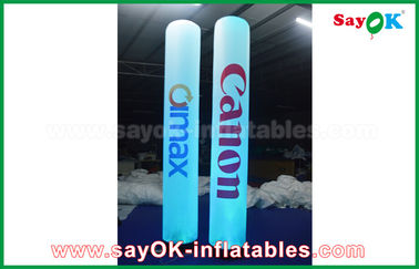 Werbung der aufblasbaren Säulen-Spalten-Beleuchtungs-Dekoration mit Logo-Drucken