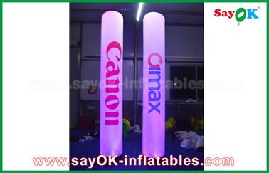 Werbung der aufblasbaren Säulen-Spalten-Beleuchtungs-Dekoration mit Logo-Drucken