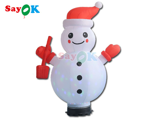 Oxford-Stoff-lüften aufblasbare Feiertags-Dekorationen Modell-Pvc Inflatable Rotating-Weihnachtsschneemann