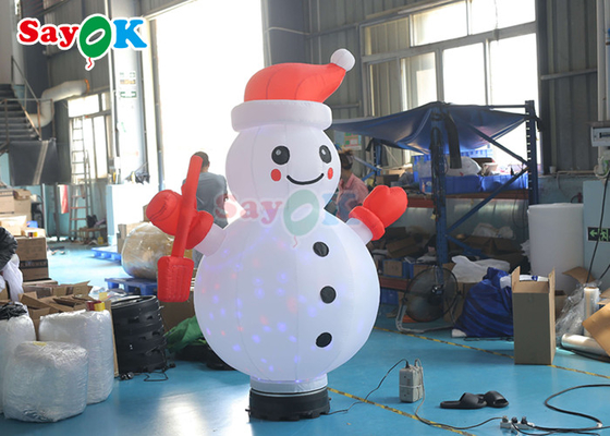 Oxford-Stoff-lüften aufblasbare Feiertags-Dekorationen Modell-Pvc Inflatable Rotating-Weihnachtsschneemann