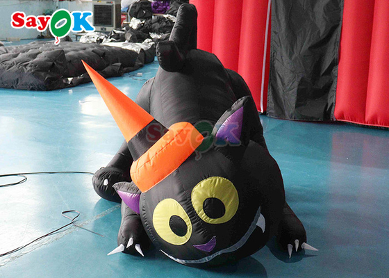 Halloween Zeichentrickfilm Tiermodell aufblasbare schwarze Katze Halloween Garten Dekoration
