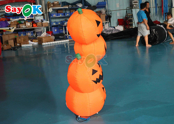 PVC Aufblasbare Halloween Dekoration 4,9ft Kürbisform LED Aufgeblasenes Modell