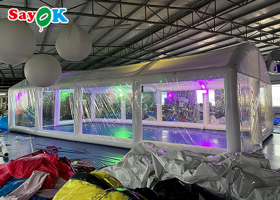 Luftdicht aufblasbares Pooldeckel Transparentes aufblasbares Schwimmbad Bubble Tent