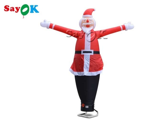 Aufblasbare Wacky Waving Tube Man Flitterwerbung 10m aufblasbarer Weihnachtslufttänzer