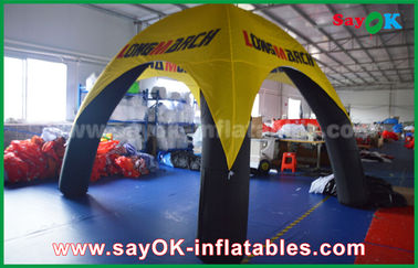 Draußen Bein-gehen aufblasbares Luft-Zelt-Spinnen-Hauben-Zelt Luft-Zelt-Logo Printeds 4 mit PVC-Material