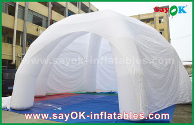 Aufblasbare riesige aufblasbare Mehrpersonenausstellungs-aufblasbares Spinnen-Zelt Zelt-weiße Werbung PVCs