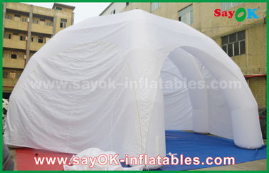 Aufblasbare riesige aufblasbare Mehrpersonenausstellungs-aufblasbares Spinnen-Zelt Zelt-weiße Werbung PVCs