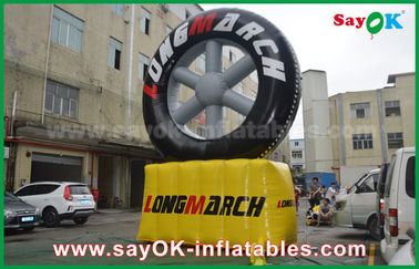 Werbung- im Freienaufblasbares Reifen-Modell PVCs mit kundengebundenem Logo-Drucken
