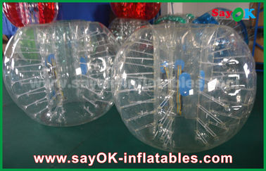 Aufblasbare Spiele für Erwachsene transparenter 0.8mm/1.0mm PVC-/TPU-Blasen-Stoßball-Fußball 1.5m Durchmesser