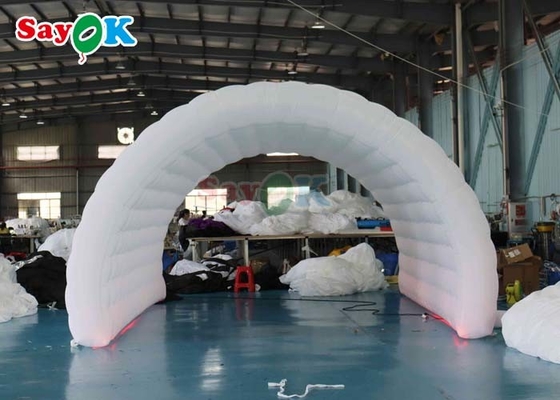 PVC-Platten aufblasbarer Party-Tunnel Außen-LED-Licht Blow Up Sport Tunnel