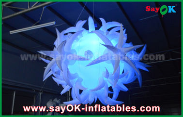 190t Oxford aufblasbare Beleuchtungs-Dekoration des Stoff-Durchmesser-1.5m mit geführtem Ballon