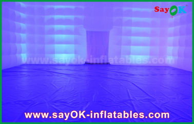 Zelt-aufblasbare Partei/kampierendes transparentes aufblasbares quadratisches Zelt mit geführter Beleuchtung