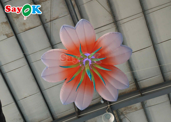6.6FT Riesen aufblasbare Blume mit Led-Leuchten aufblasbare Blume für den Park