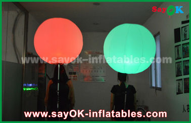 Windundurchlässiger LED aufblasbarer Ball mit 190 D Nylonstoff-, aufblasbarer LED Ballon der Förderungs-