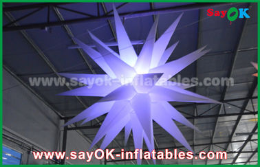 1.5m Nylonwerbungs-aufblasbare Beleuchtungs-Dekoration mit 190 D, aufblasbarer Stern mit geführtem Licht