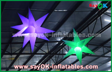 1.5m Nylonwerbungs-aufblasbare Beleuchtungs-Dekoration mit 190 D, aufblasbarer Stern mit geführtem Licht