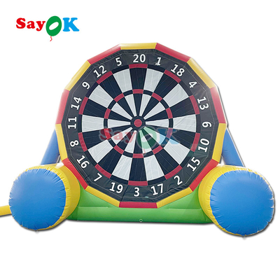 Doppelseitiges Spiel 13ft Aufblasbare Fußball Dart Board Aufblasbare Fußball Darts Kick Goal Spiel für Outdoor-Sport Spiel