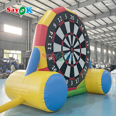 Doppelseitiges Spiel 13ft Aufblasbare Fußball Dart Board Aufblasbare Fußball Darts Kick Goal Spiel für Outdoor-Sport Spiel