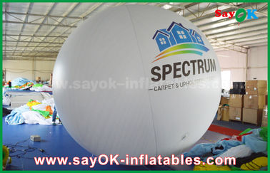 Riese 2m weißer aufblasbarer Helium-Ballon Durchmesser-PVCs für Werbung im Freien