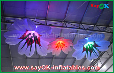 aufblasbare hängende Lilien-Blume 1m Durchmessers mit RGB-Beleuchtungs-Dekoration